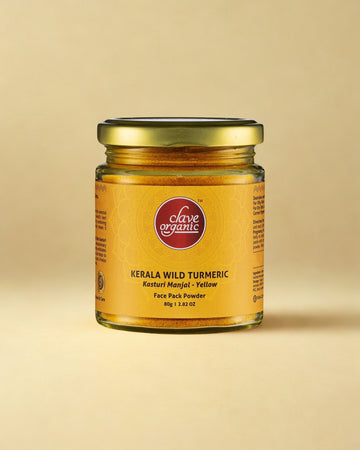 Kerala Wild Turmeric - Kasturi Manjal Haldi Face Pack - Dark Yellow - 80g
