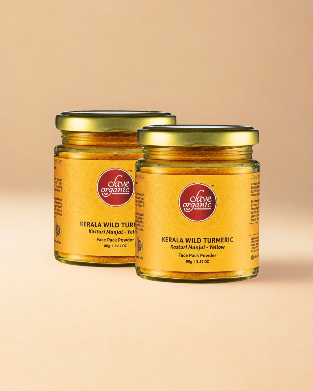 Kerala Wild Turmeric - Kasturi Manjal Haldi Face Pack - Dark Yellow - 160g