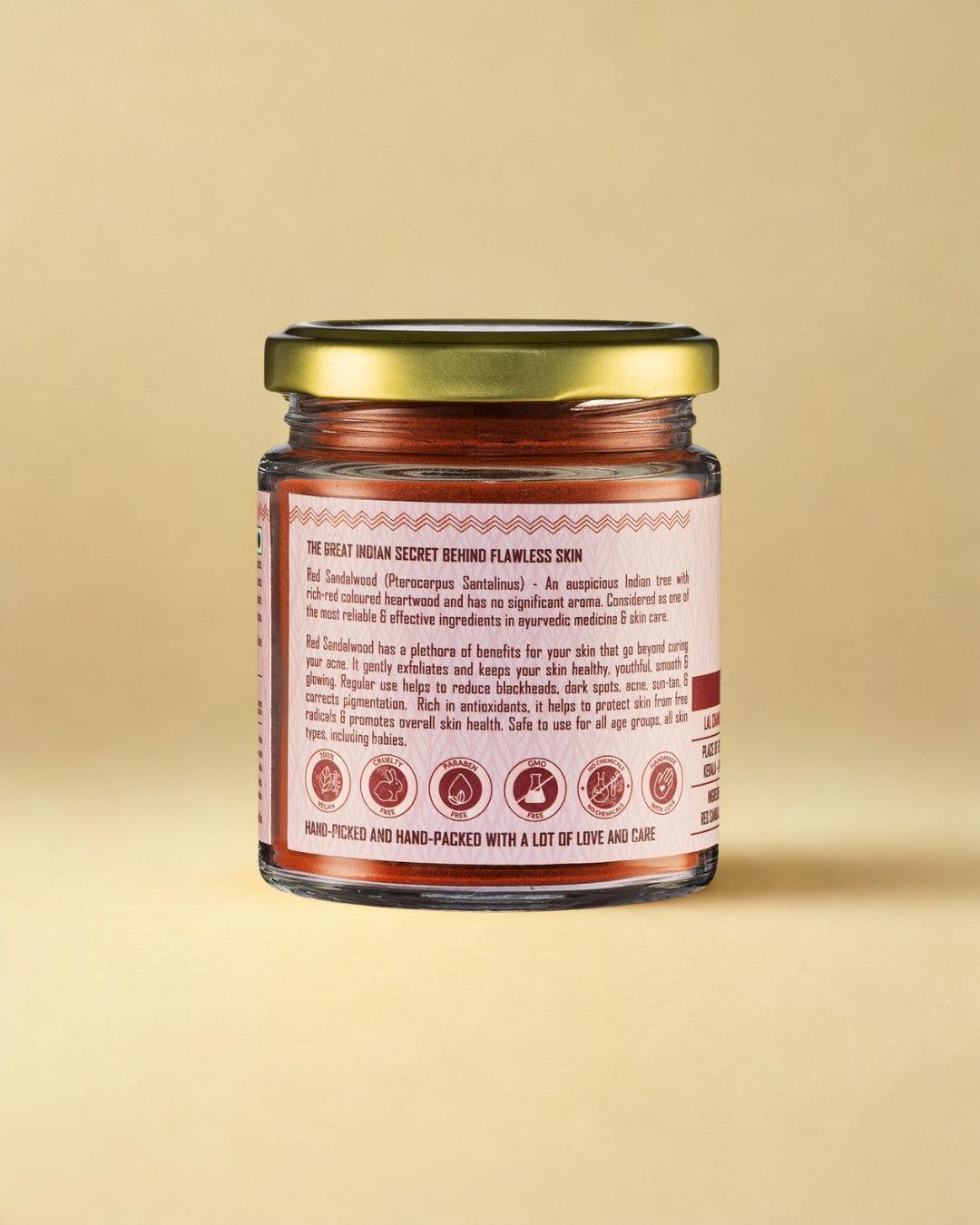 Red Sandalwood Powder - Rakta Chandan Face Pack - Red - 100g
