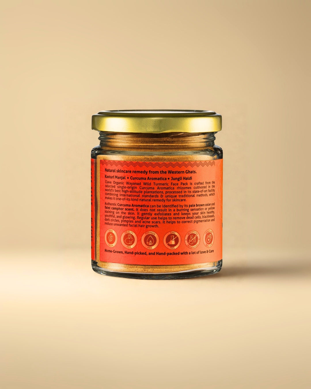 Wayanad Wild Turmeric - Kasturi Manjal Haldi Face Pack - Pale Brown - 90g
