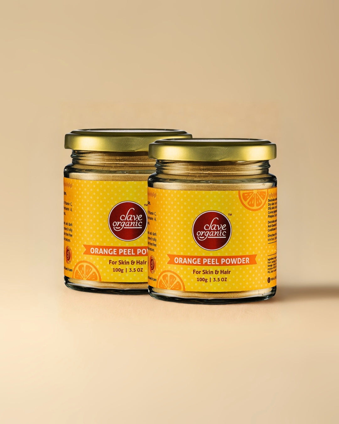 Orange Peel Powder - Face & Hair Pack - Pale Yellow - 200g